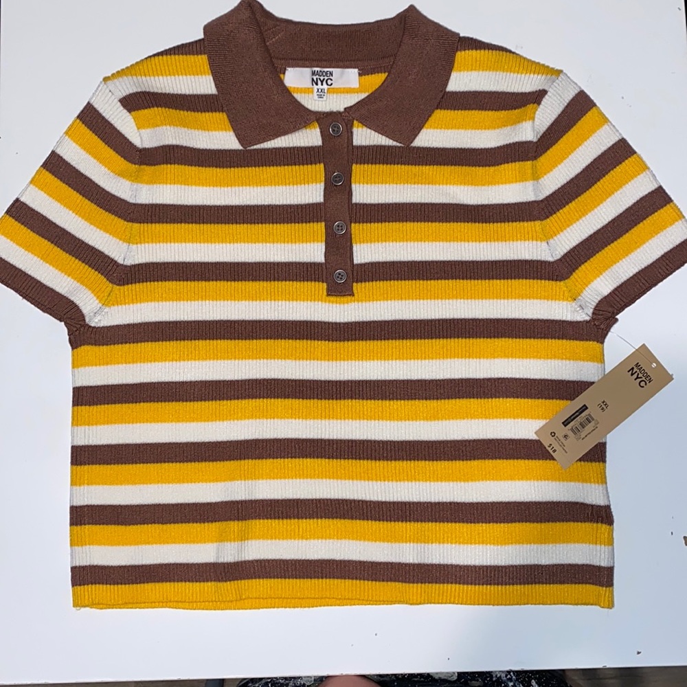 Polo Collar Top